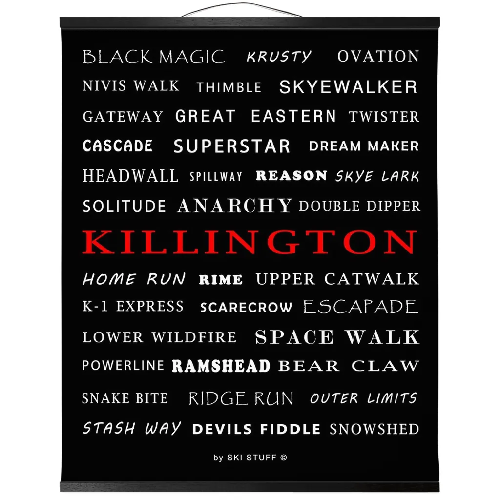 Hanging Canvas Print - Killington Trails