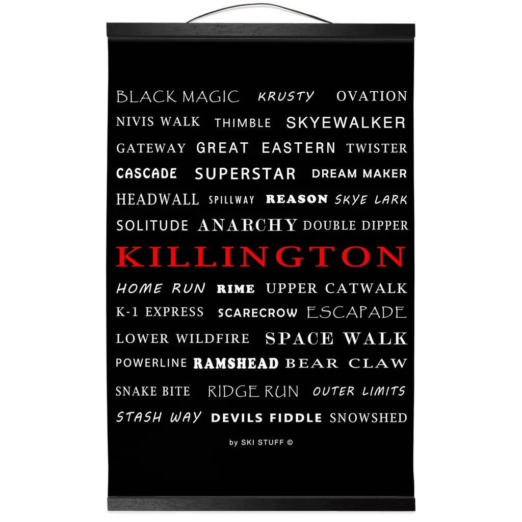 Hanging Canvas Print - Killington Trails