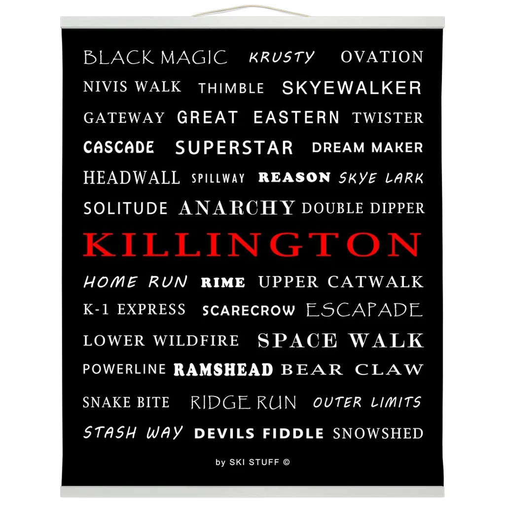 Hanging Canvas Print - Killington Trails