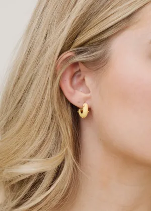 Hannayoo Works Mini Moon Earring Set in Butter Yellow