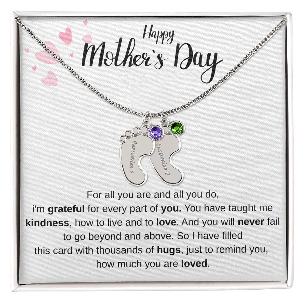 Happy Mothers Day - Personalized Baby Foot