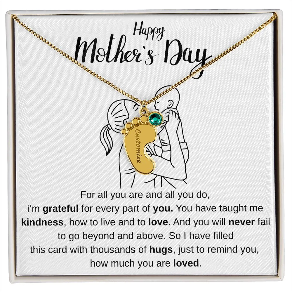 Happy Mothers Day - Personalized Baby Foot