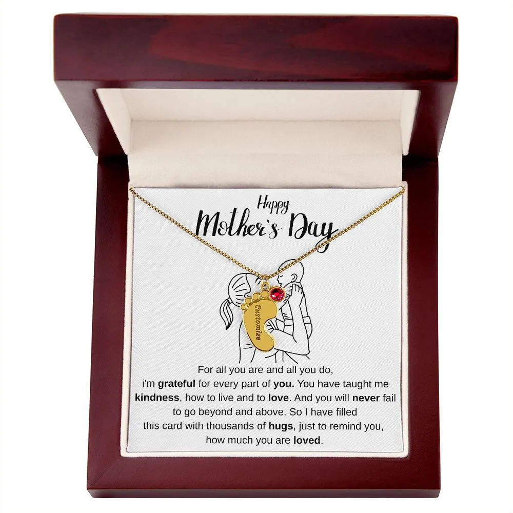 Happy Mothers Day - Personalized Baby Foot