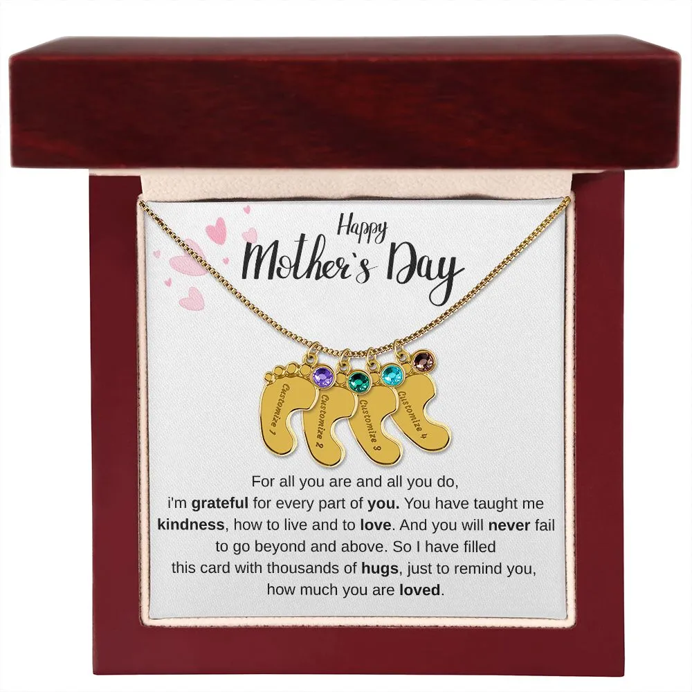 Happy Mothers Day - Personalized Baby Foot