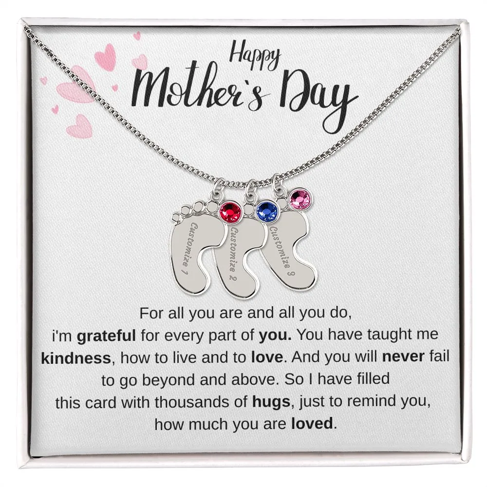 Happy Mothers Day - Personalized Baby Foot