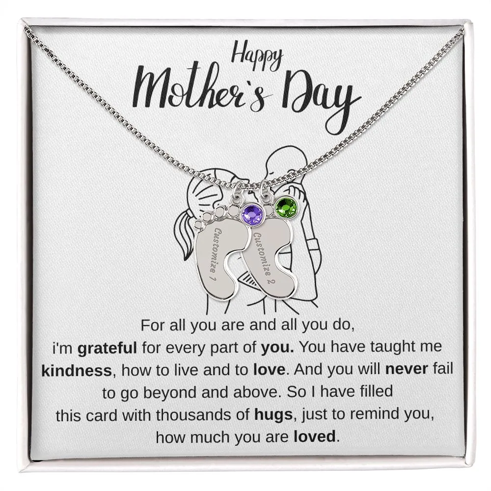 Happy Mothers Day - Personalized Baby Foot