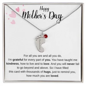 Happy Mothers Day - Personalized Baby Foot