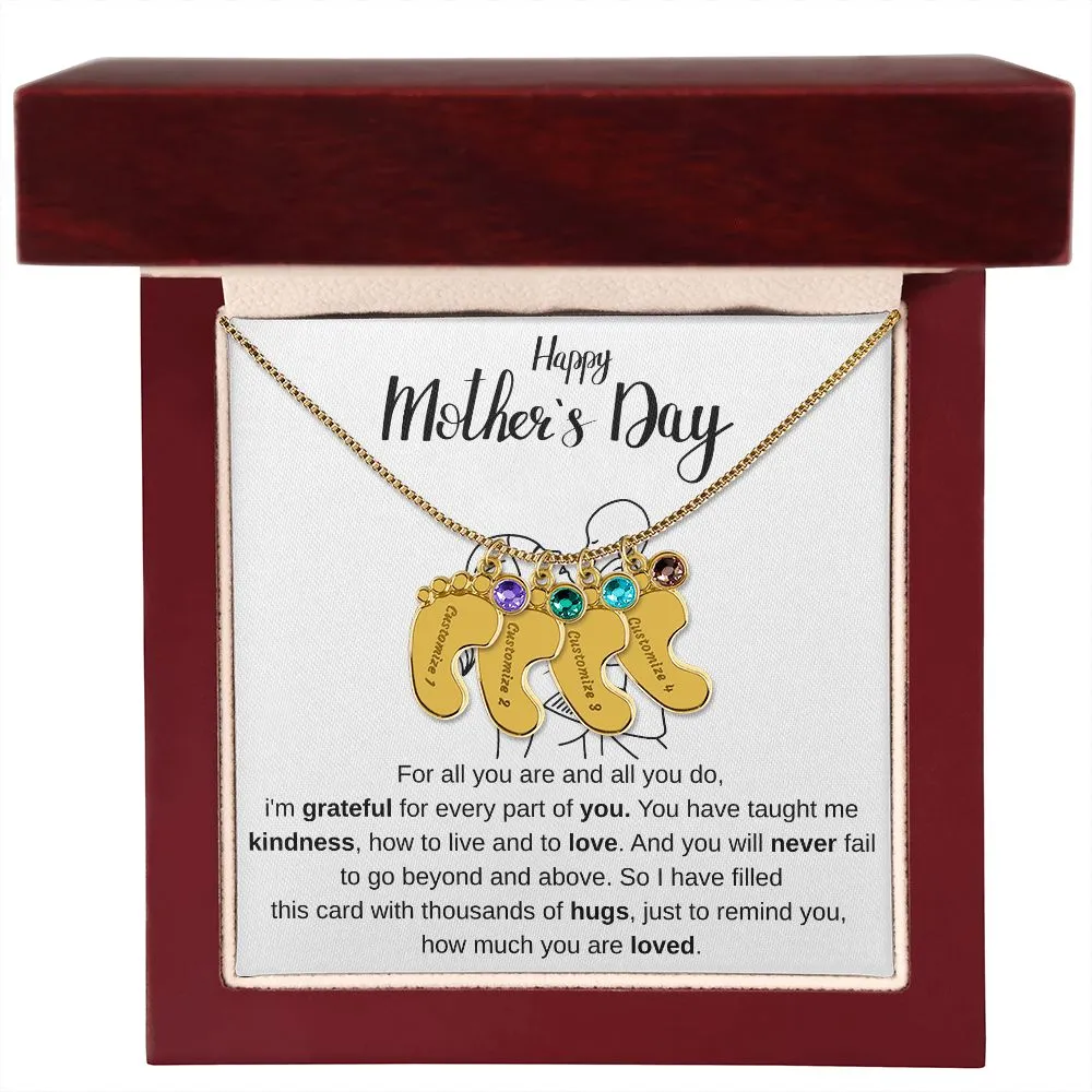 Happy Mothers Day - Personalized Baby Foot