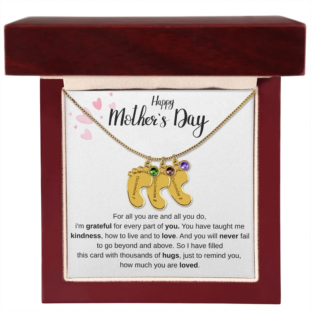 Happy Mothers Day - Personalized Baby Foot