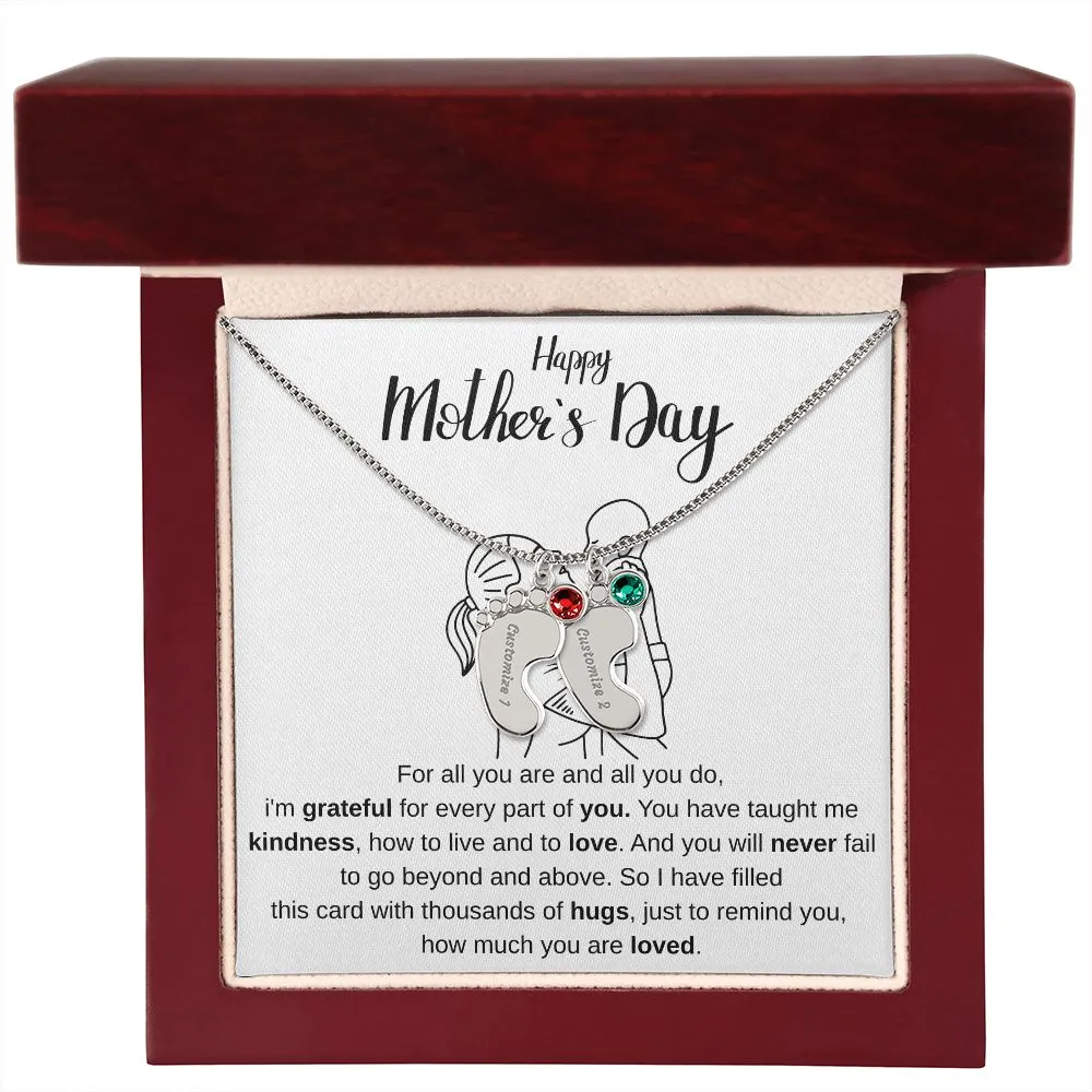 Happy Mothers Day - Personalized Baby Foot