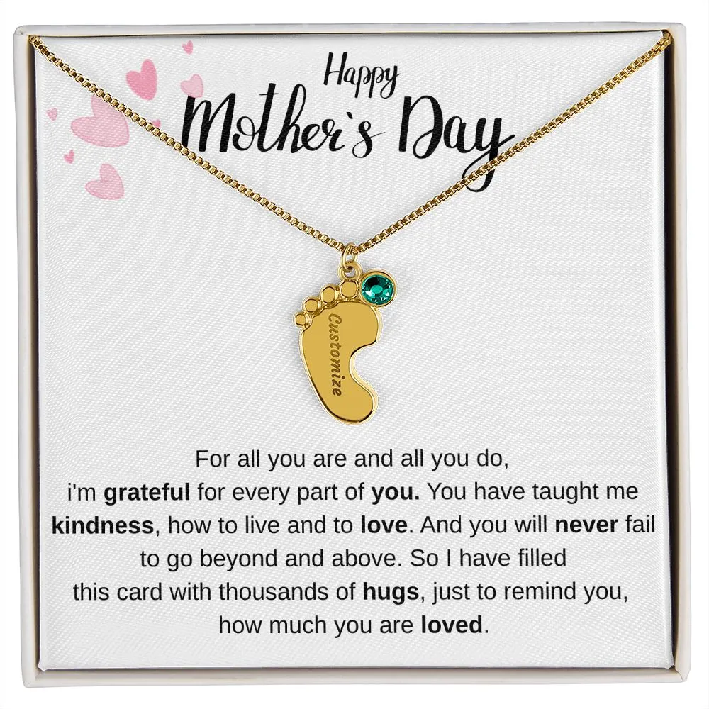 Happy Mothers Day - Personalized Baby Foot