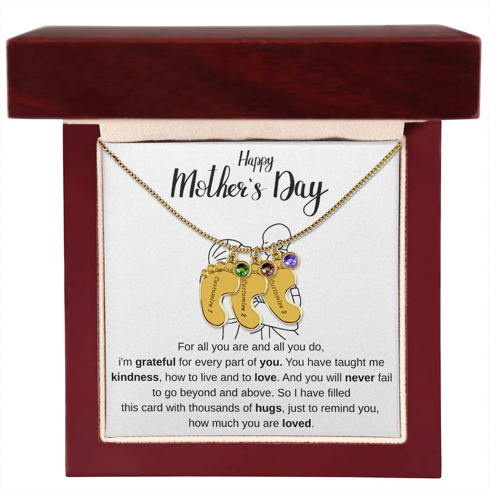 Happy Mothers Day - Personalized Baby Foot