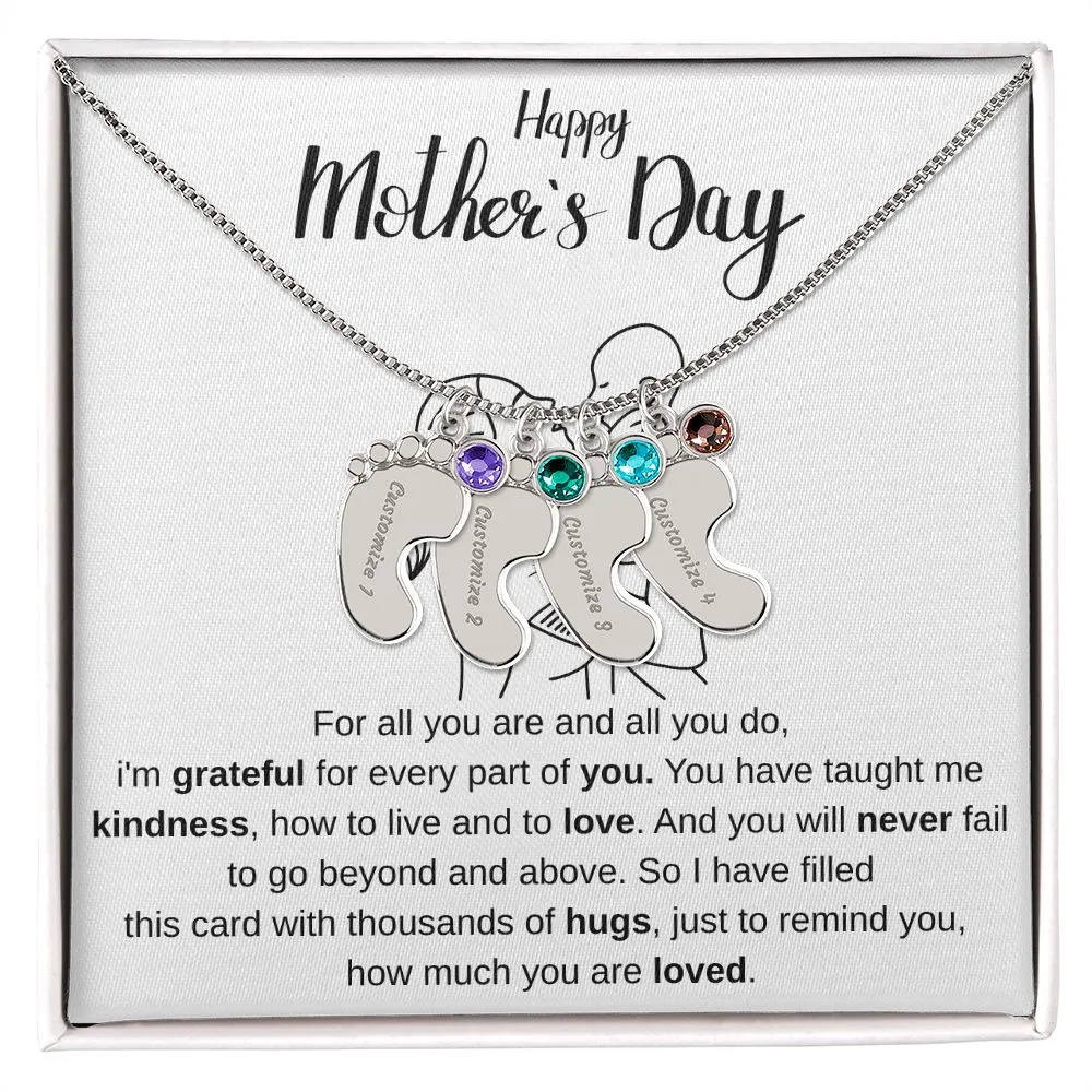 Happy Mothers Day - Personalized Baby Foot