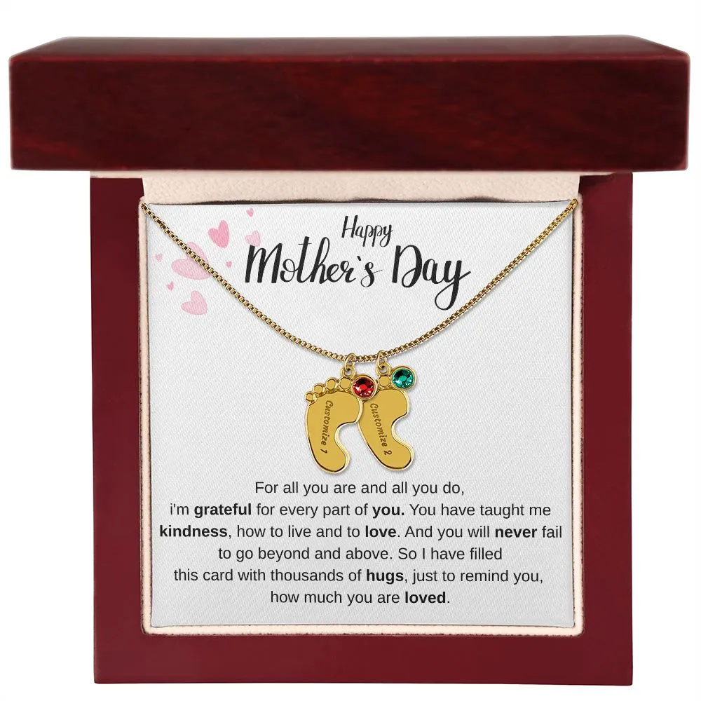 Happy Mothers Day - Personalized Baby Foot