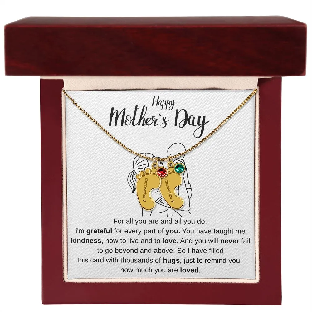 Happy Mothers Day - Personalized Baby Foot