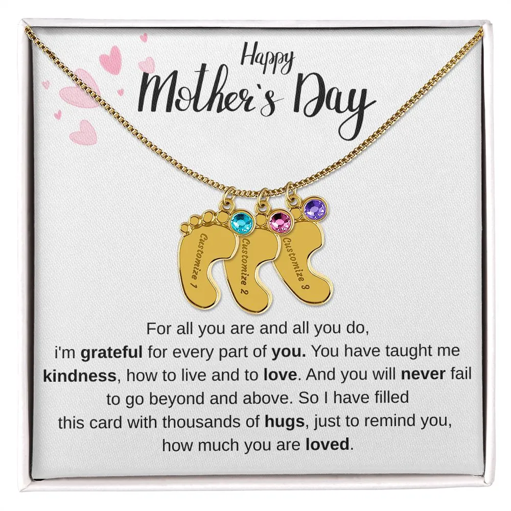 Happy Mothers Day - Personalized Baby Foot