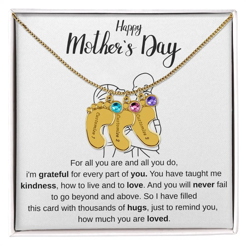 Happy Mothers Day - Personalized Baby Foot