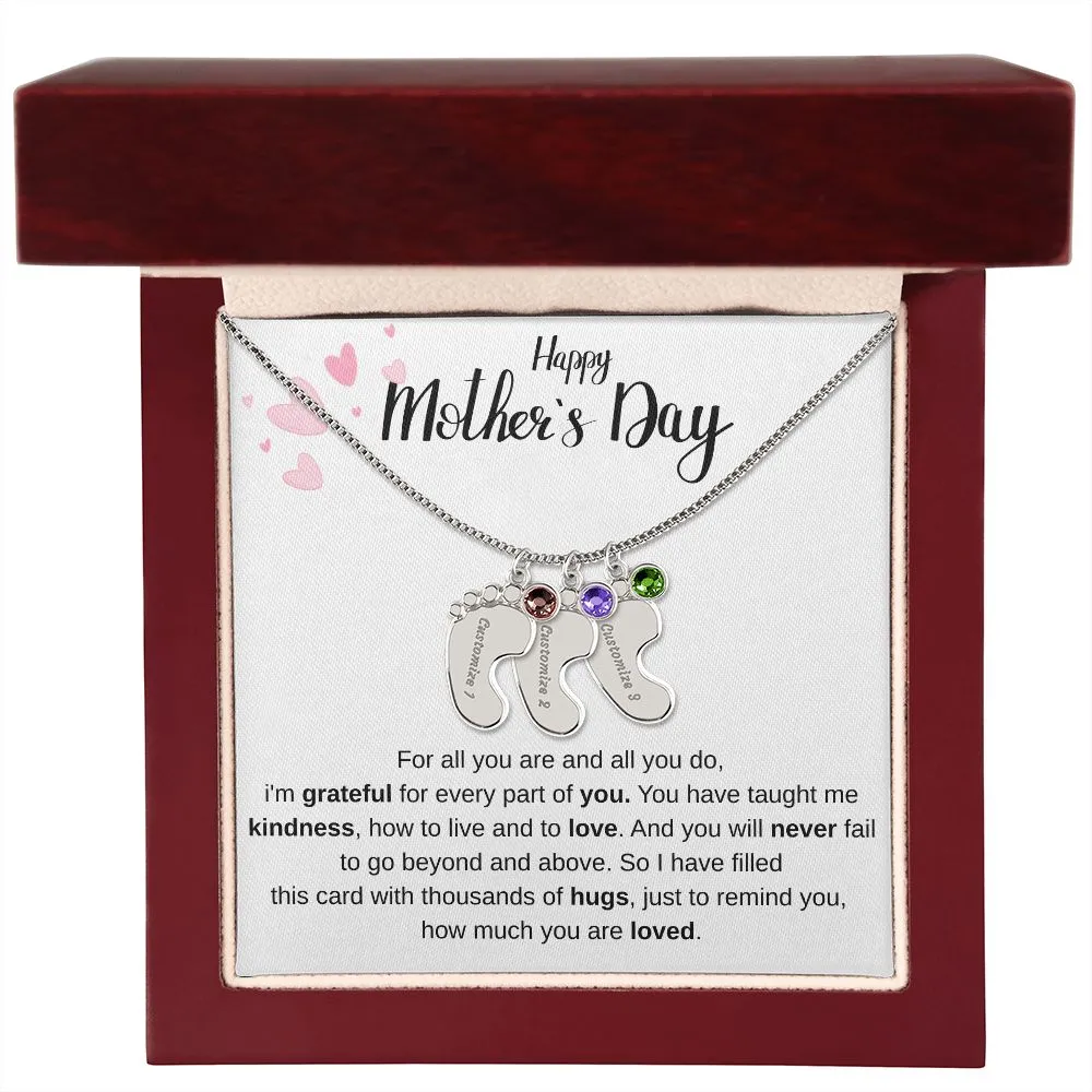 Happy Mothers Day - Personalized Baby Foot