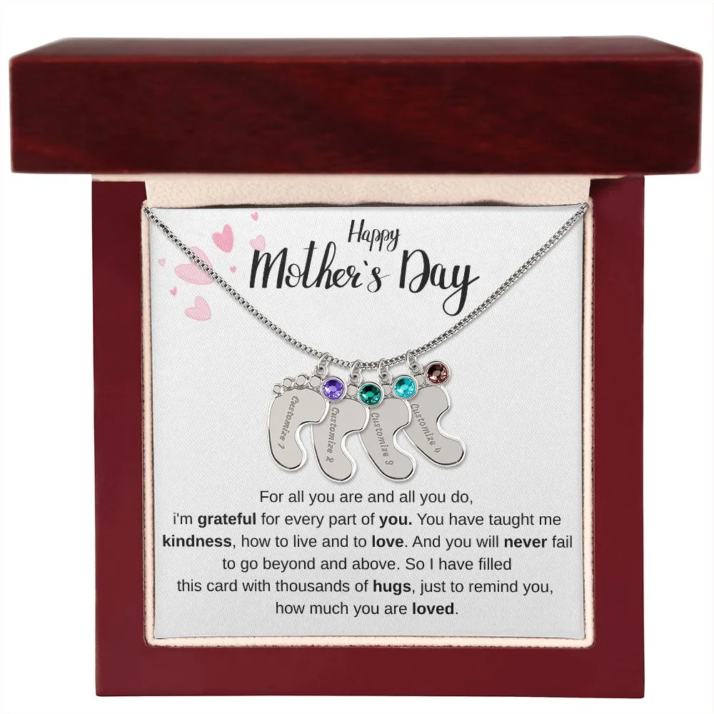 Happy Mothers Day - Personalized Baby Foot