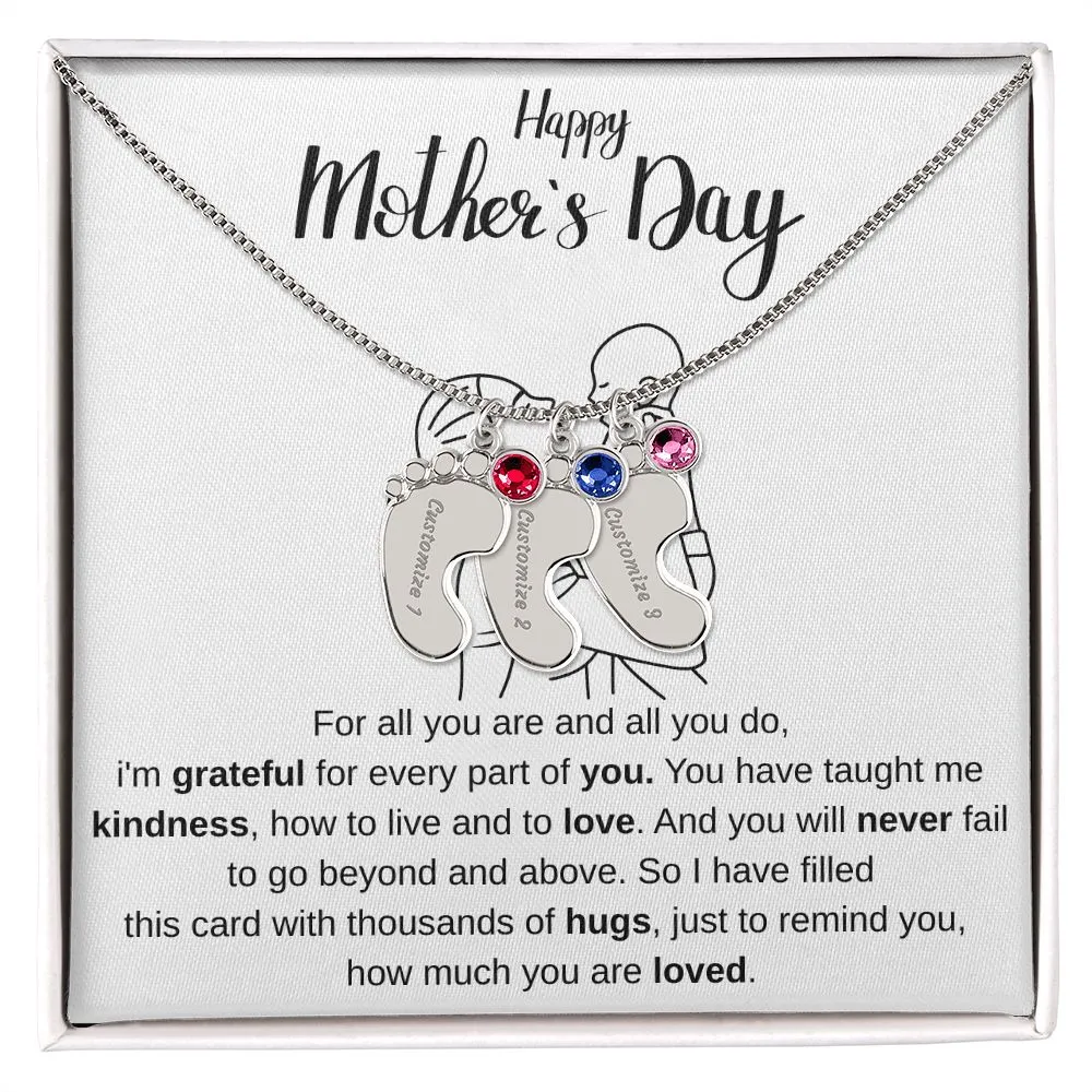 Happy Mothers Day - Personalized Baby Foot