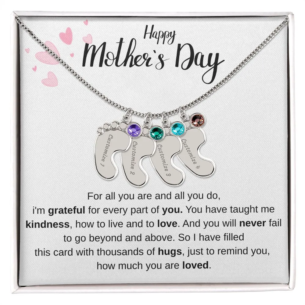 Happy Mothers Day - Personalized Baby Foot
