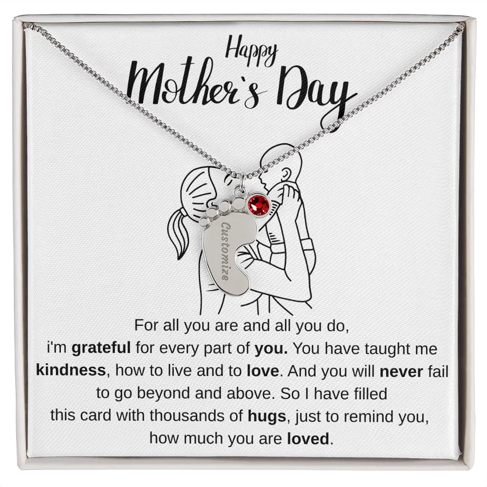 Happy Mothers Day - Personalized Baby Foot