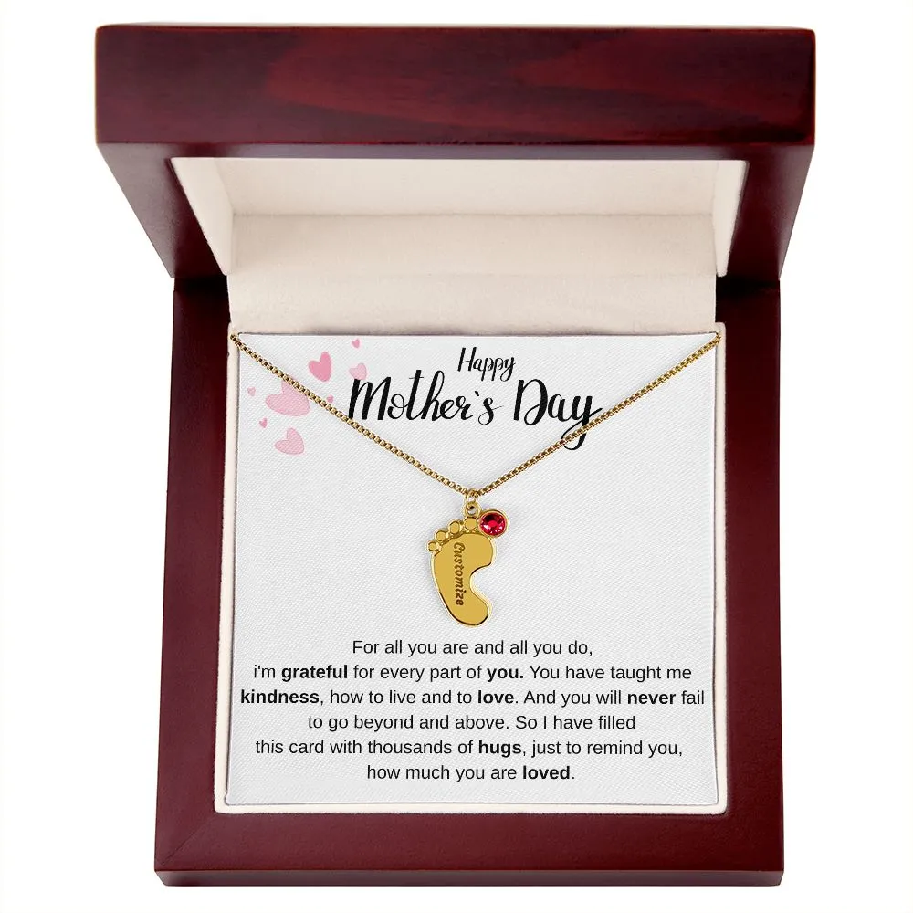 Happy Mothers Day - Personalized Baby Foot
