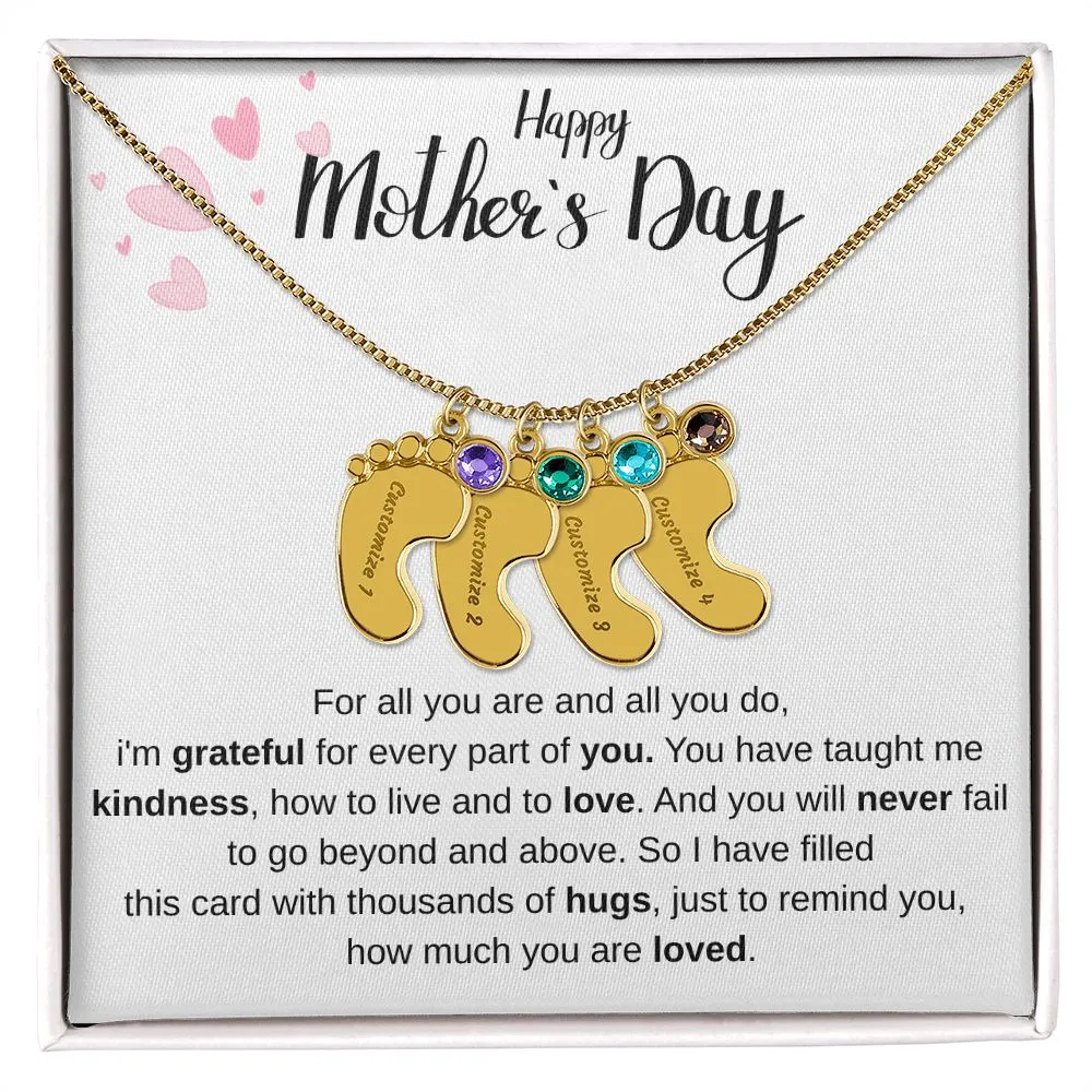Happy Mothers Day - Personalized Baby Foot