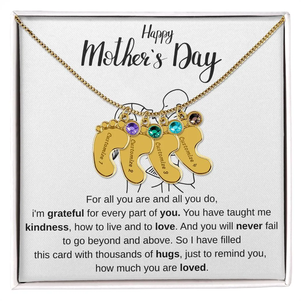 Happy Mothers Day - Personalized Baby Foot