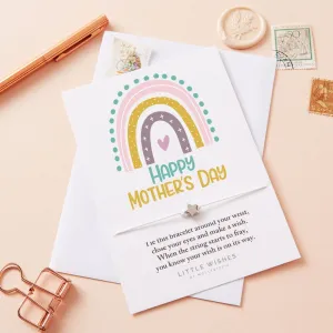 Happy Mothers Day Rainbow Colour Wish Bracelet