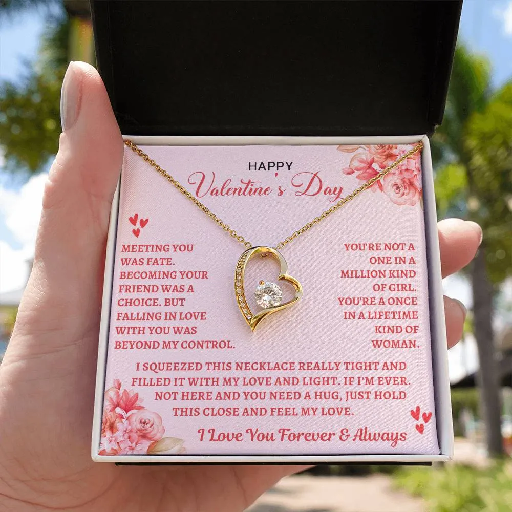 Happy Valentine's Day - Gift for Wife / Soulmate / Girlfriend - "Meeting You Was Fate..."