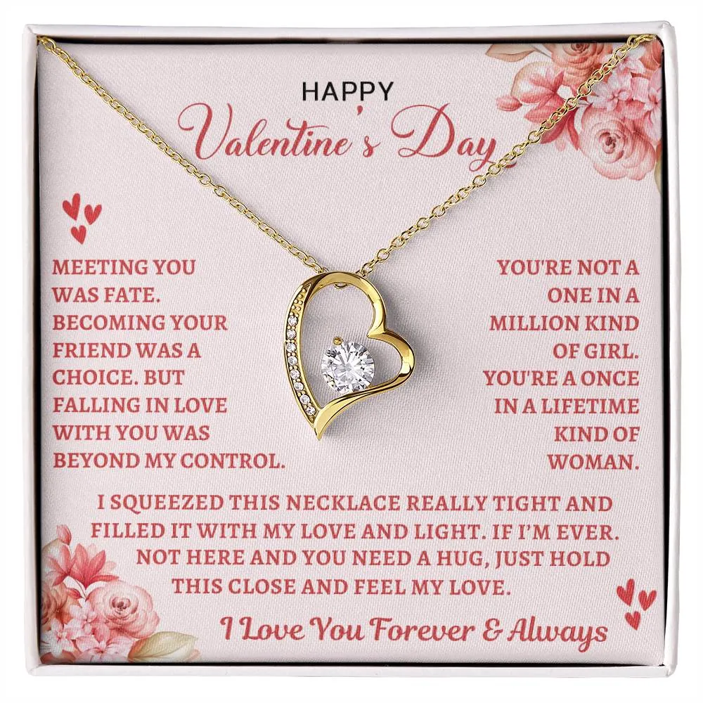 Happy Valentine's Day - Gift for Wife / Soulmate / Girlfriend - "Meeting You Was Fate..."