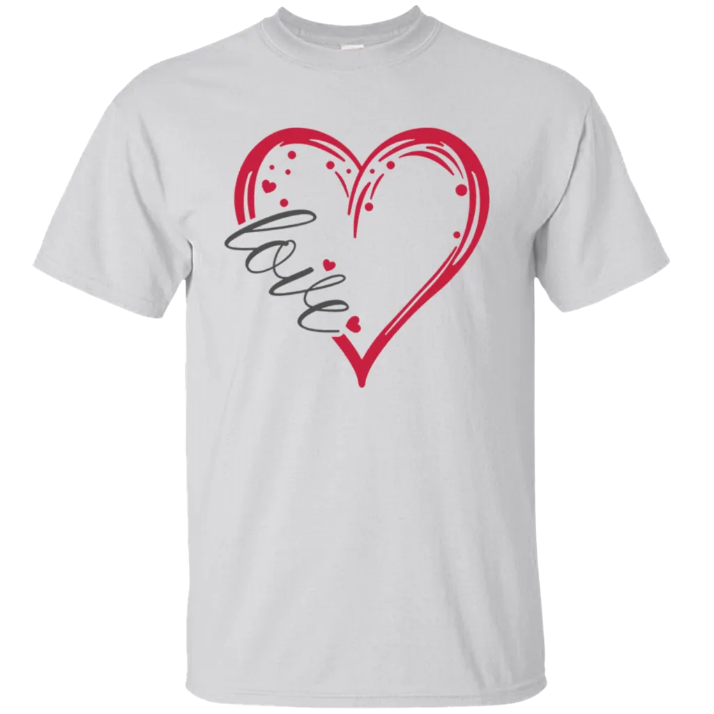 Happy Valentine's Day Heart Friends Girlfriend Boyfriend Wife Husband Family Gift Unisex T-Shirt