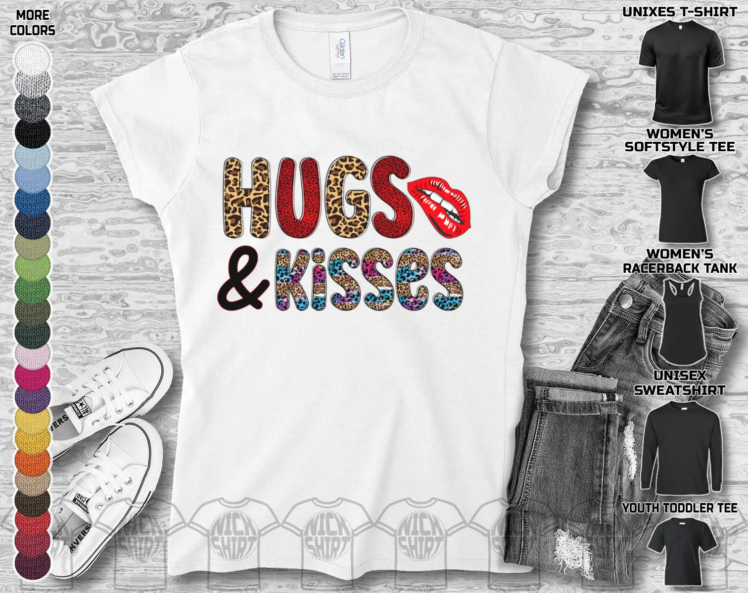 Happy Valentine's Day Kiss Heart Friends Girlfriend Boyfriend Wife Husband Family Gift Unisex T-Shirt