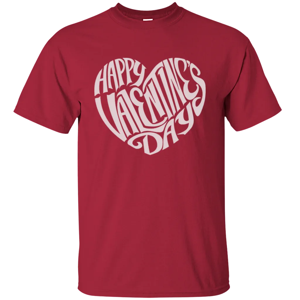 Happy Valentine's Day Love Heart Friends Girlfriend Boyfriend Wife Husband Family Gift Unisex T-Shirt