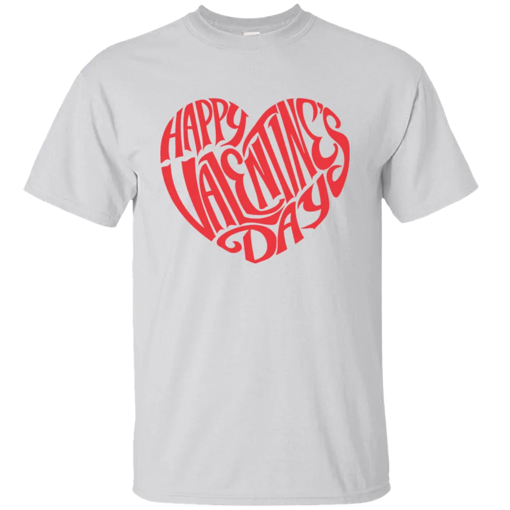 Happy Valentine's Day Love Heart Friends Girlfriend Boyfriend Wife Husband Family Gift Unisex T-Shirt