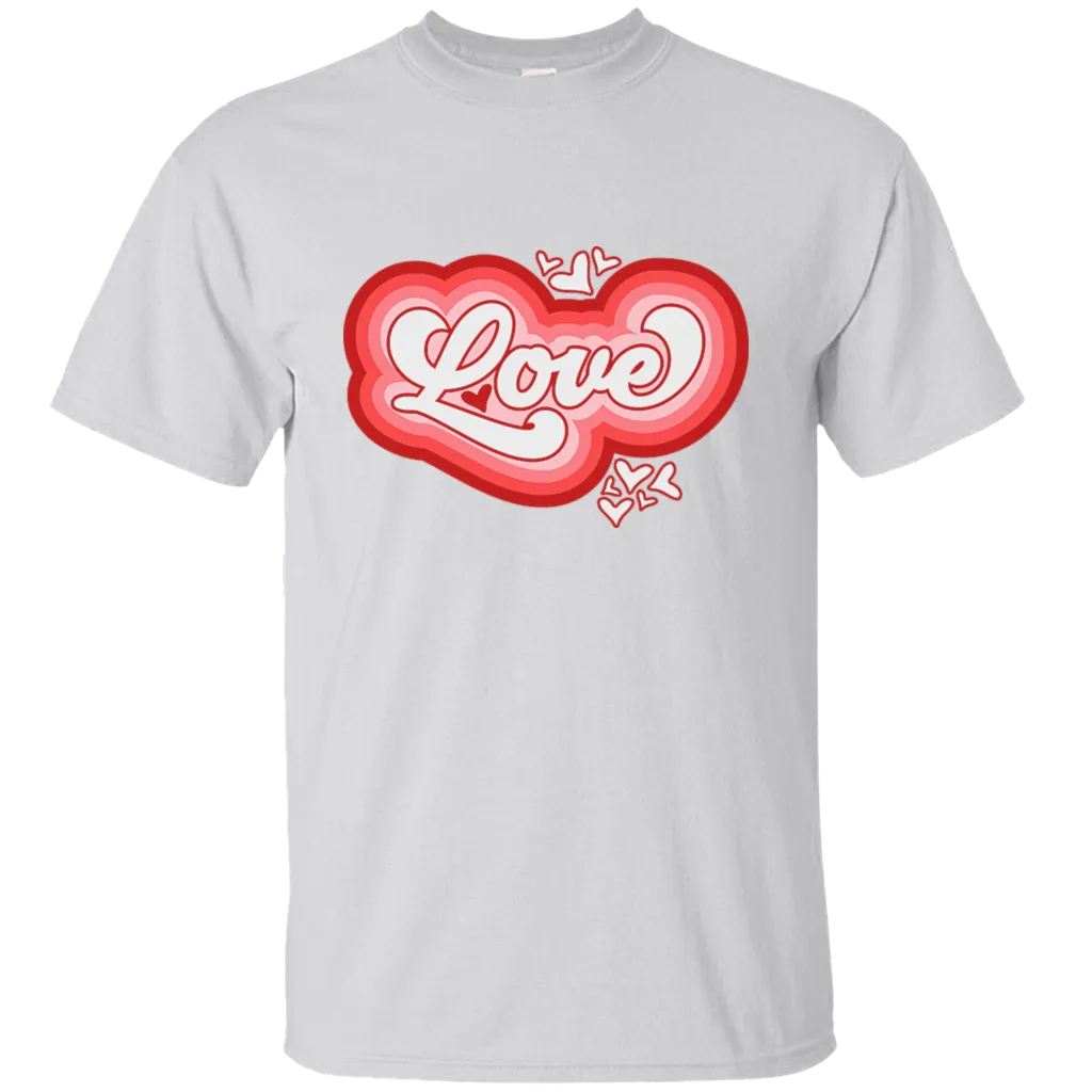 Happy Valentine's Day Retro Love Heart Friends Girlfriend Boyfriend Wife Husband Family Gift Unisex T-Shirt