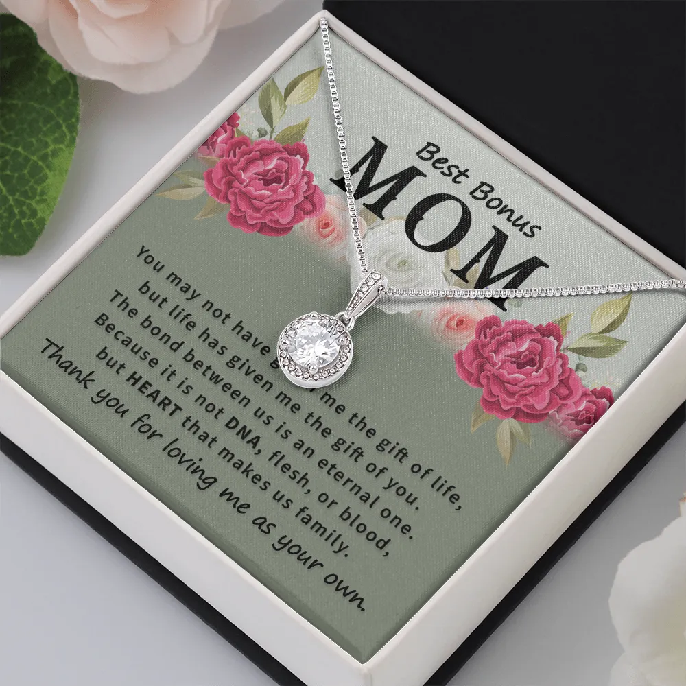 Heart that makes us family-Sentimental Eternal Hope Necklace for Bonus Mom