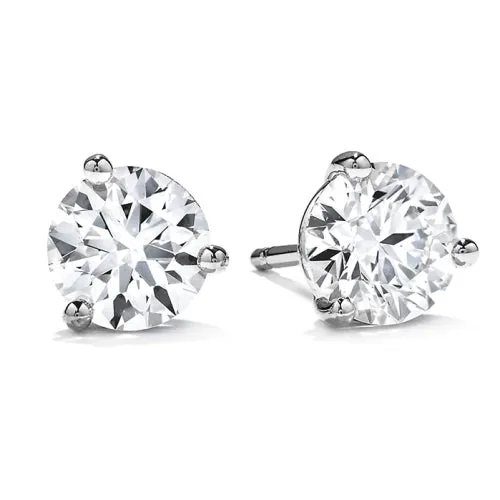 Hearts On Fire 18k White Gold  0.23–0.29ct Diamond Stud Earrings