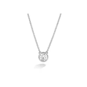 Hearts On Fire Classic Collection 18K White Gold Diamond Solitaire Necklace
