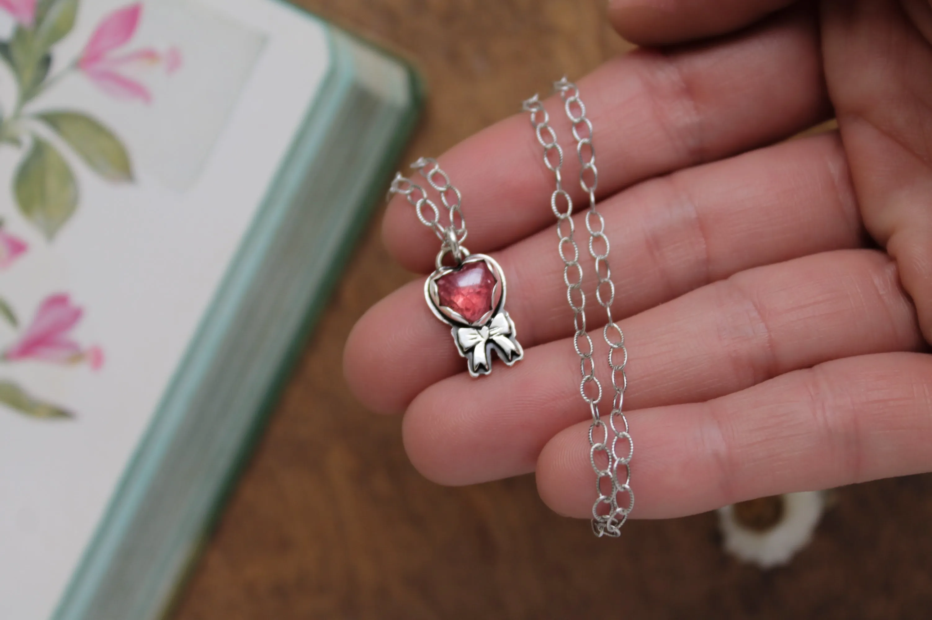 Hearts Promise Rose Quartz Necklace