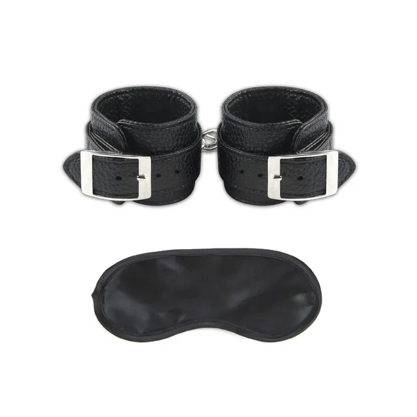 Heavy-Duty Leatherette Cuffs-Unisex  for Ultimate Bondage and Kinky Play