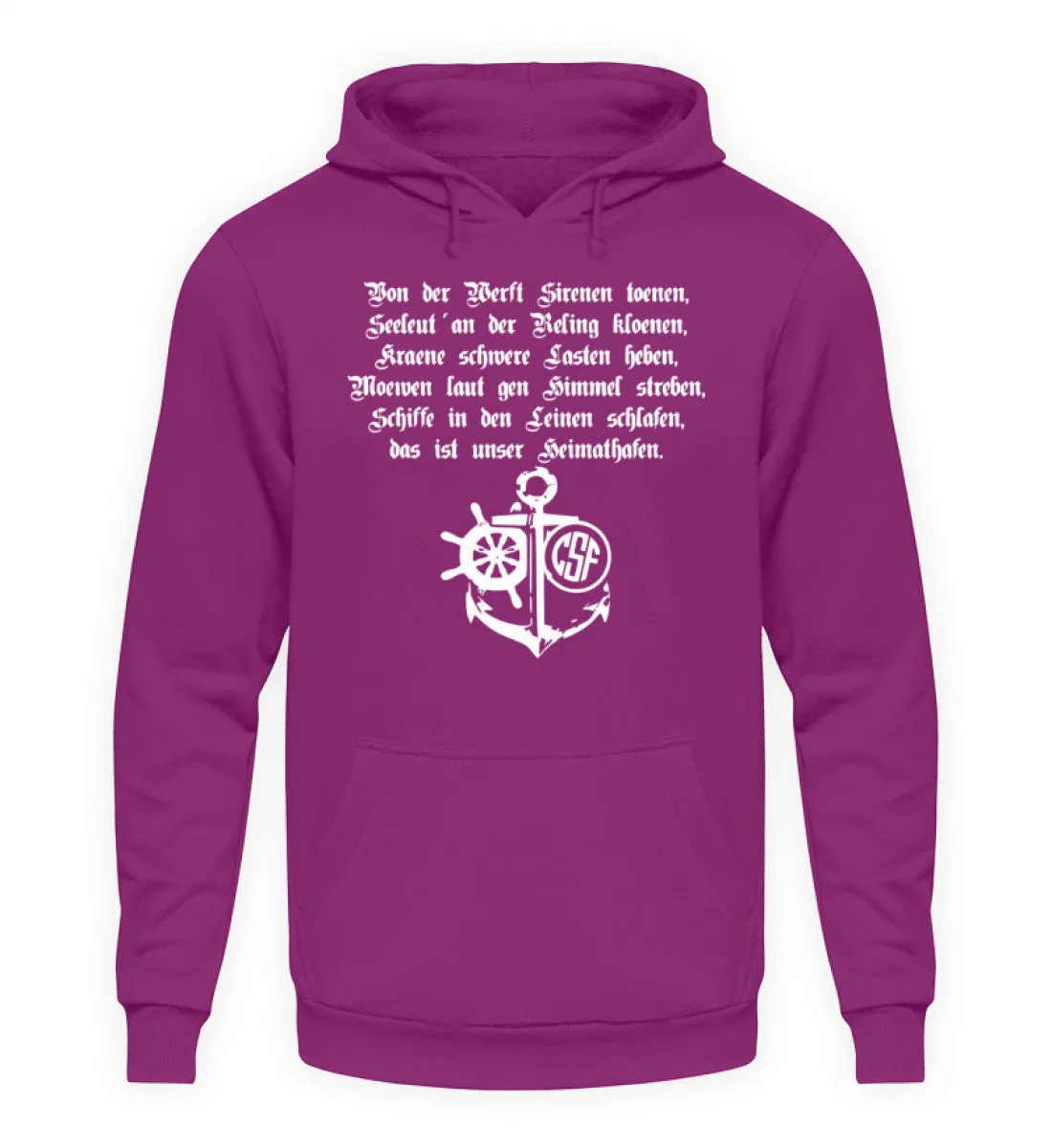 Heimathafen ...  - Unisex Kapuzenpullover Hoodie