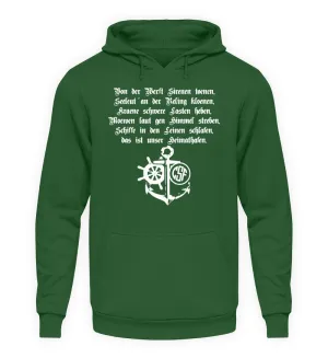 Heimathafen ...  - Unisex Kapuzenpullover Hoodie