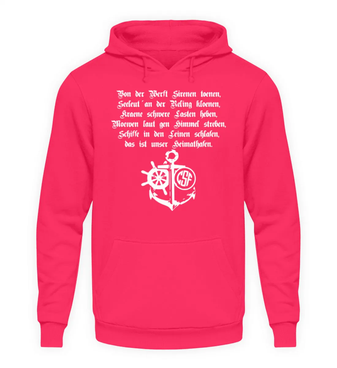 Heimathafen ...  - Unisex Kapuzenpullover Hoodie