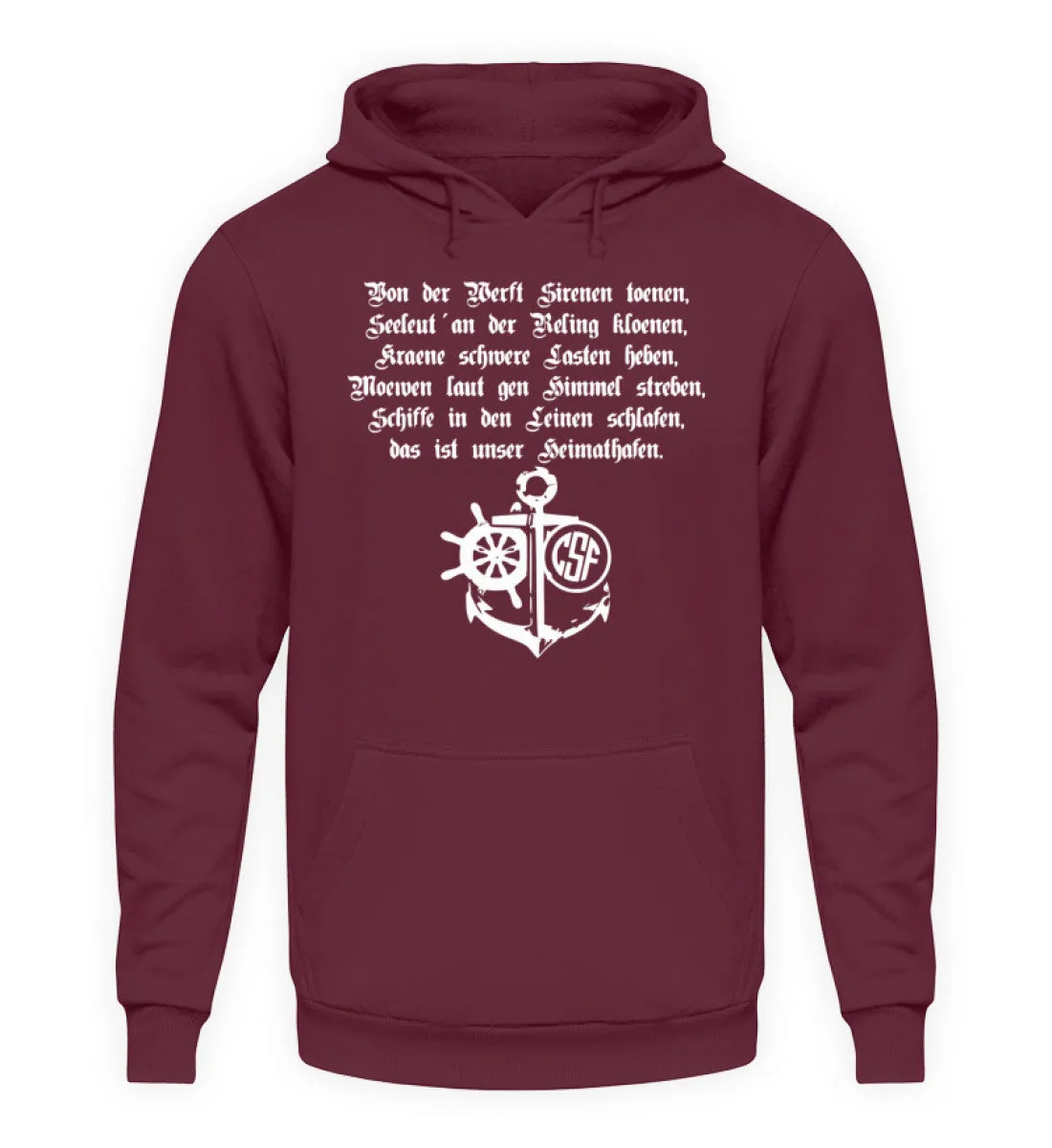Heimathafen ...  - Unisex Kapuzenpullover Hoodie