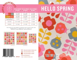 Hello Spring Quilt Paper Pattern | Pen   Paper Patterns