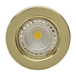 Hello Today Round Swivel Downlight Fitting 504/GD Gold GU10/MR16