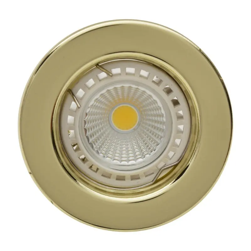 Hello Today Round Swivel Downlight Fitting 504/GD Gold GU10/MR16