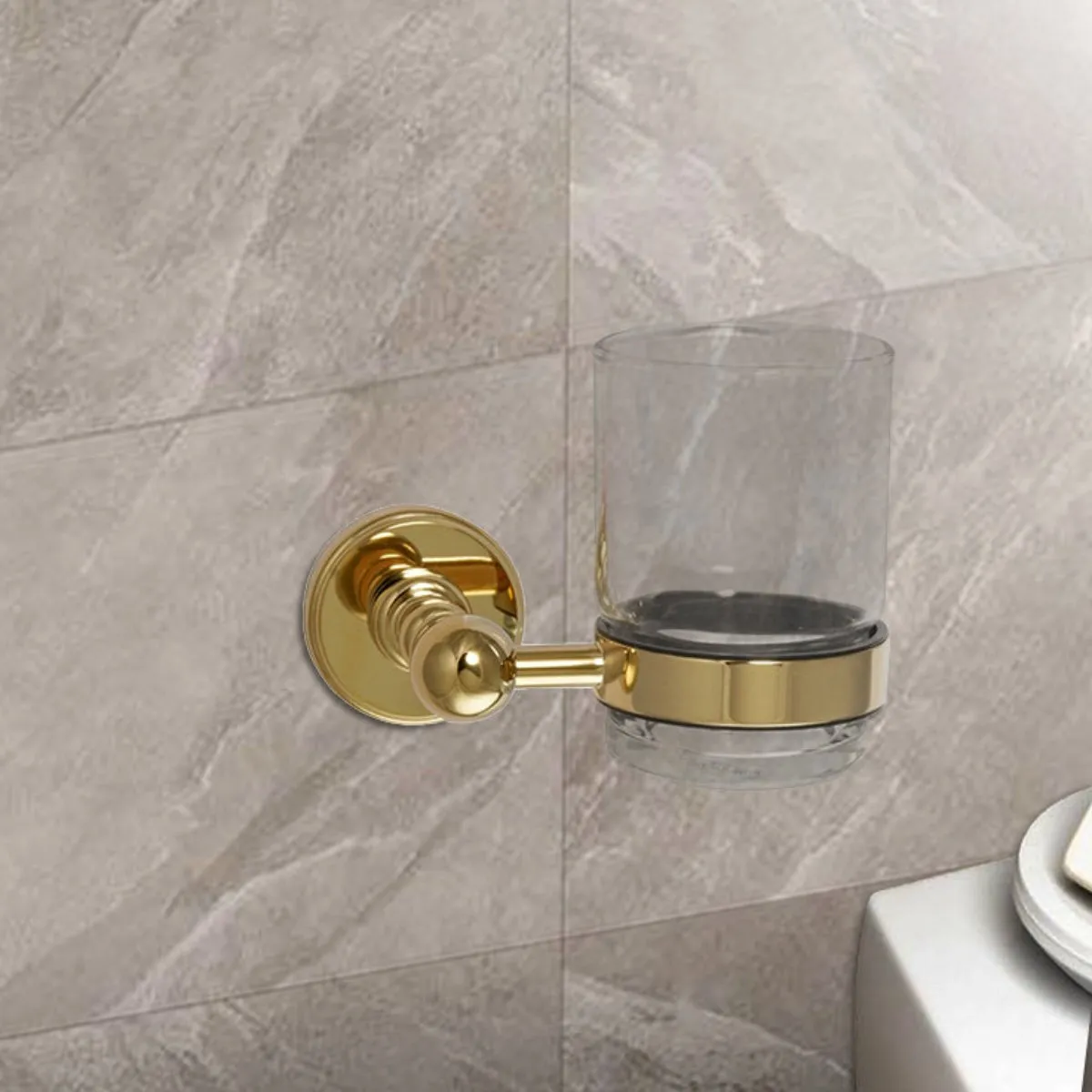 Hera Tumbler Holder - Brass